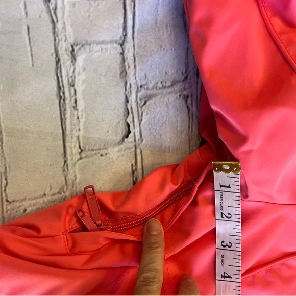 Nils Ski Snowboard Winter Jacket Womens 8 Coral Powder Skirt Removable Hood Zip - Picture 12 of 16